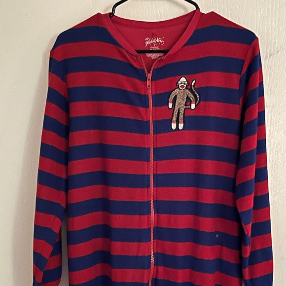 Pajama Monkey Striped Onesie - Picture 6 of 10